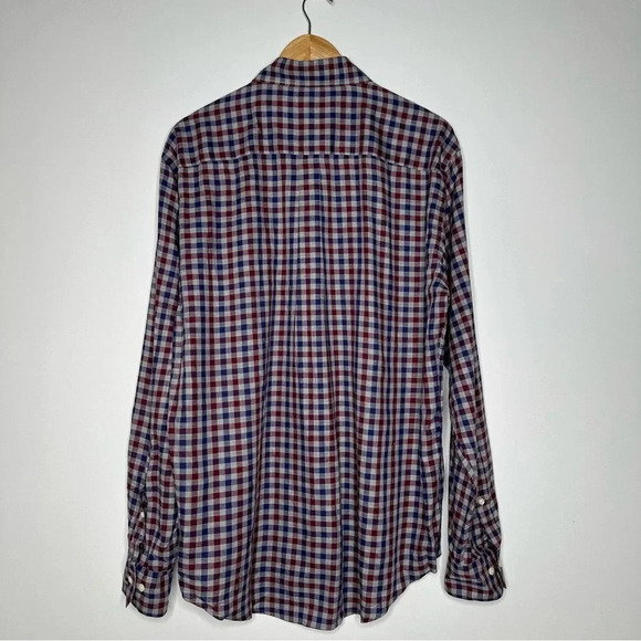 Peter Millar Dunbritton Cotton Sport Shirt in British Grey Size Large - Picture 8 of 9